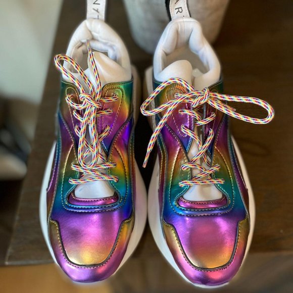 Stella McCartney Eclypse Metallic Rainbow Sneakers - Picture 7 of 13